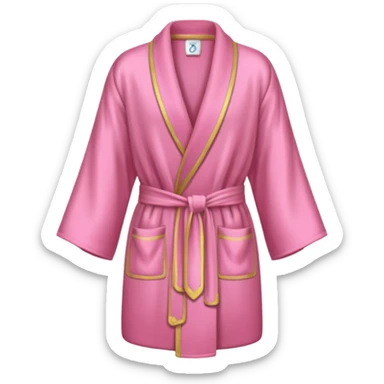 A pink robe de chambre sticker
