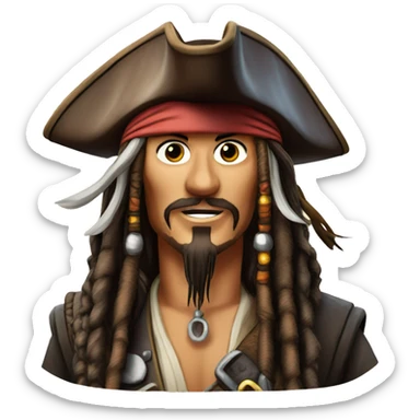 Captain Jack Sparrow  sticker