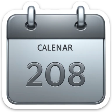 I want to generate a 3d image icon for a calendar sticker