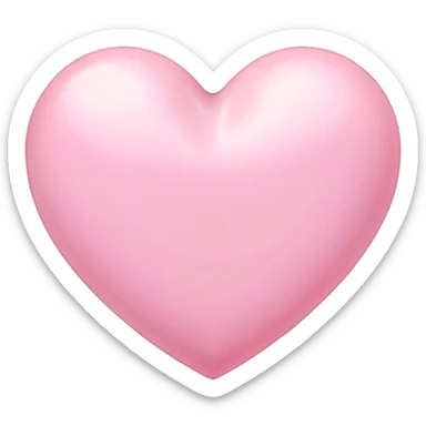 Corazón rosa pastel sticker