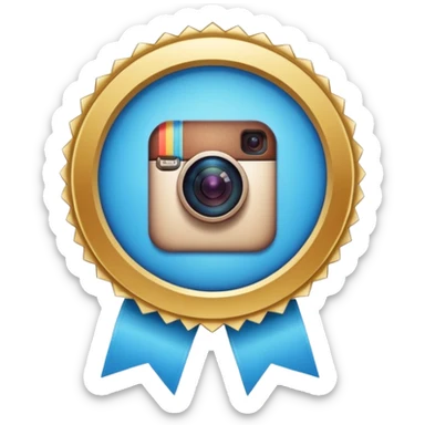 Crée un emojis de bage certificate Instagram sticker