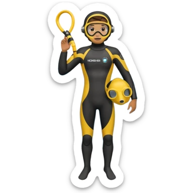 diver full body
 sticker
