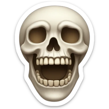 Skull say good bye sticker