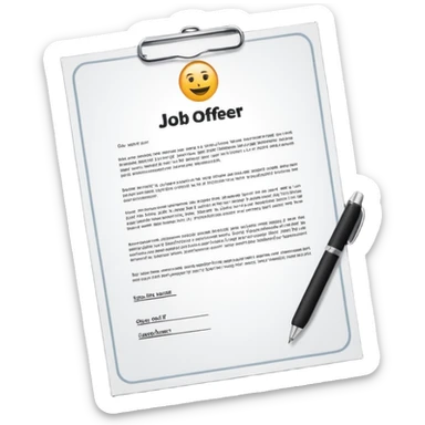 job offer sticker