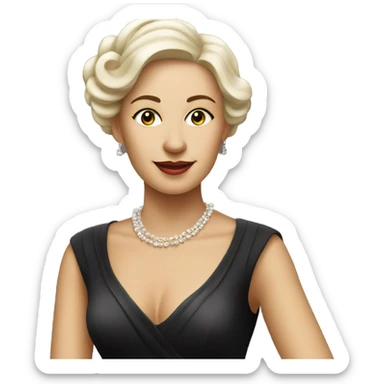 elegant lady playing the grand piano sticker