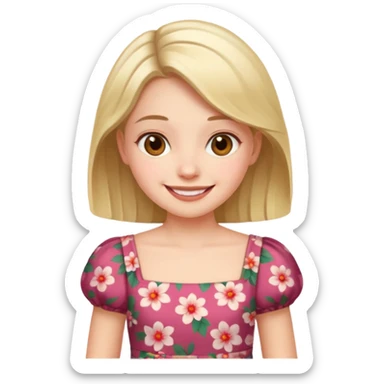 Girl showing vagina sticker