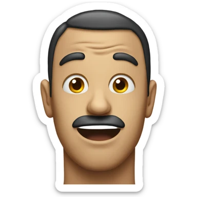 A face that is flabbergasted  sticker