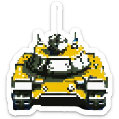 Ukrainian tank sticker