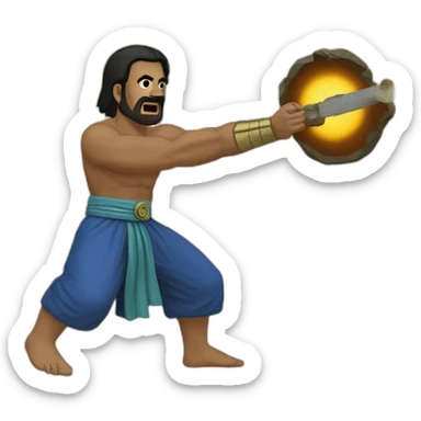 KameHameHa from the balkan sticker