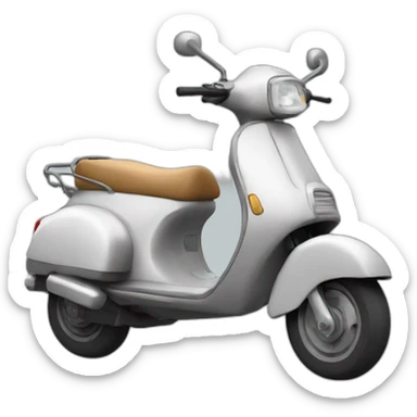 Une vache sur un scooter sticker