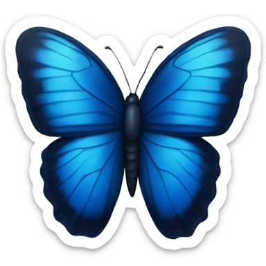 Dark blue butterfly  sticker