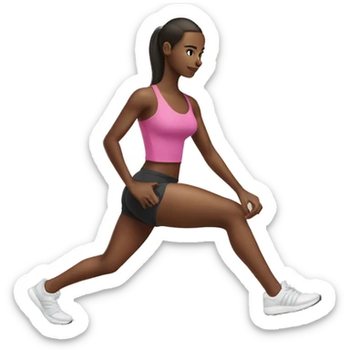 girl legs workout sticker