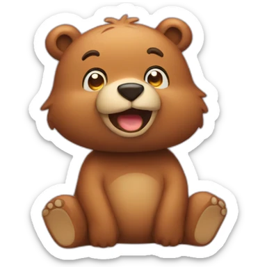 farting bear sticker