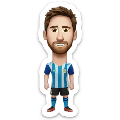 World cup messi sticker