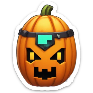 minecraft pumpkin halloween badge medal cyberpunk pokemon fear sticker