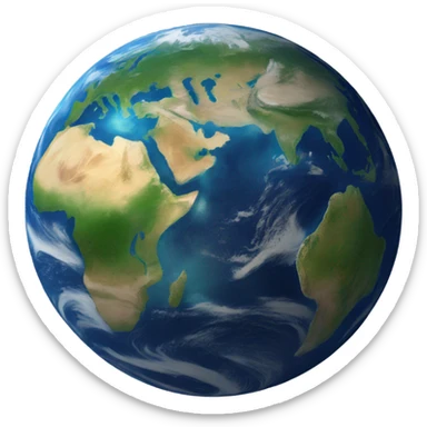planet earth sticker