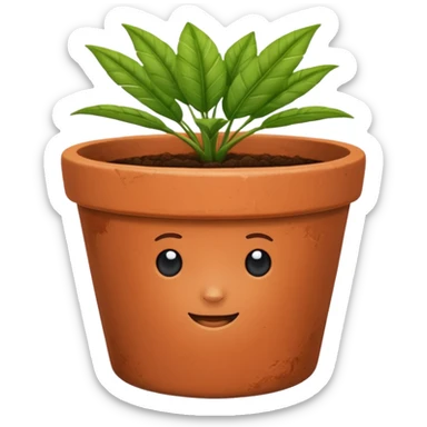 plant pot sticker