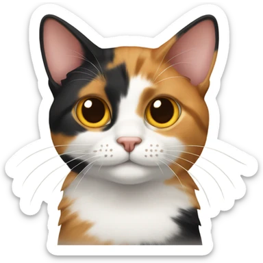 calico cat sticker