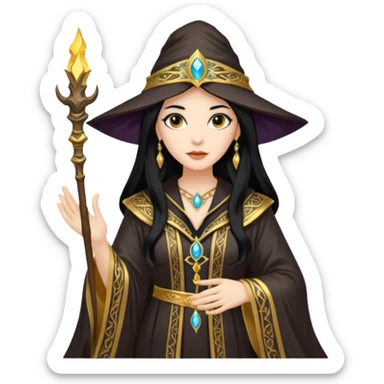 portrait of Elegant sorceress 




 sticker