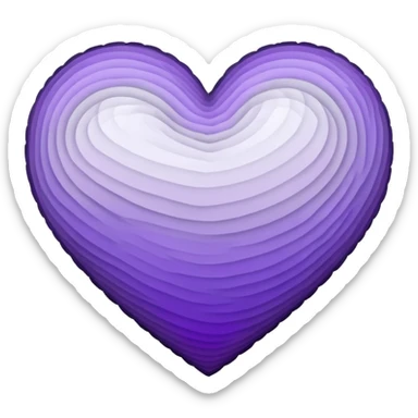 A heart with the asexual pride colors sticker