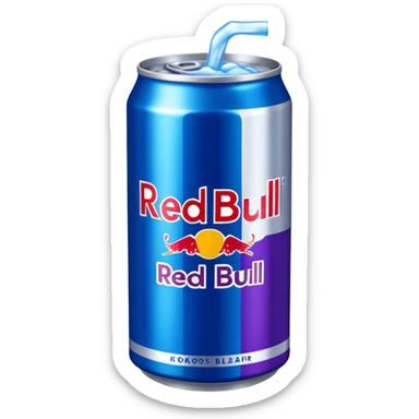 Kokos blåbär redbull sticker