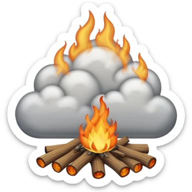 Campfire Smoke sticker