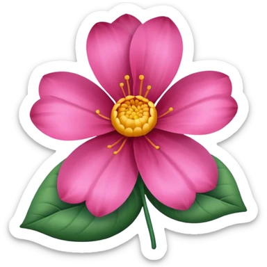 silk flower sticker