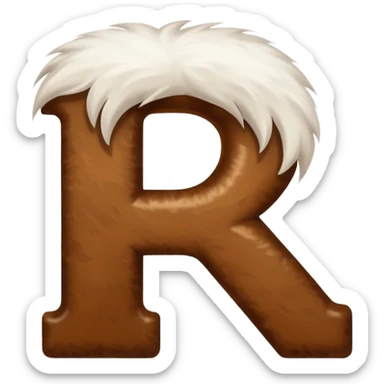 Make furry letters that say 26 sticker