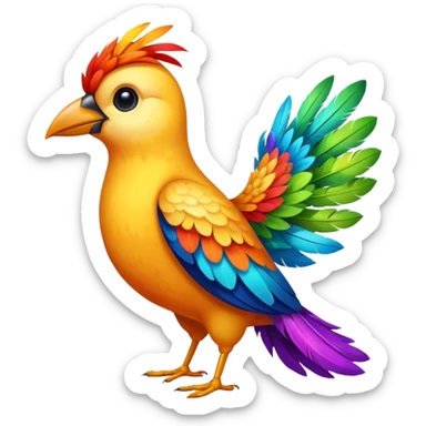 artist bird full body sticker
