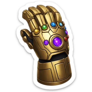 Thanos infinity gauntlet sticker