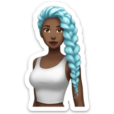 Ice Spice is an incredible artist with a unique style and a breathtaking scenic presence. She has a slender silhouette and a contagious energy that distinguishes her. She’s really great  sticker