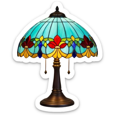 Tiffany lamp sticker