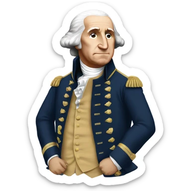 George Washington wears a bape jacket sticker