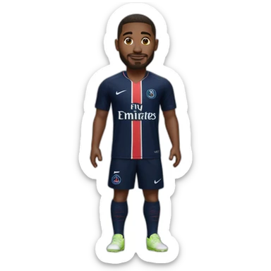 me with Paris saint germain jersey sticker