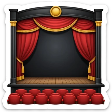theater stage sticker