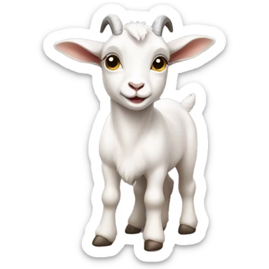 Full body baby goat sticker