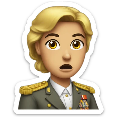 Sisi presented angry sticker