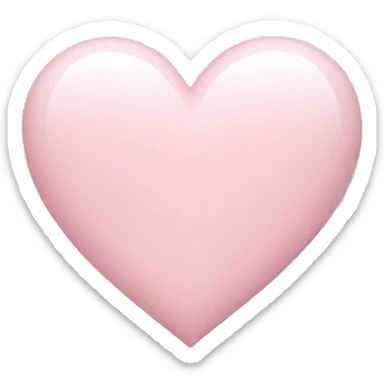 pale pink heart sticker