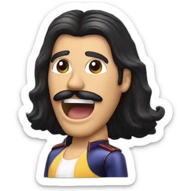Freddie Mercury abrazando a una chica sticker