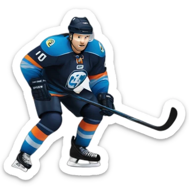 Hockey player Hc fribourg Gotteron sticker