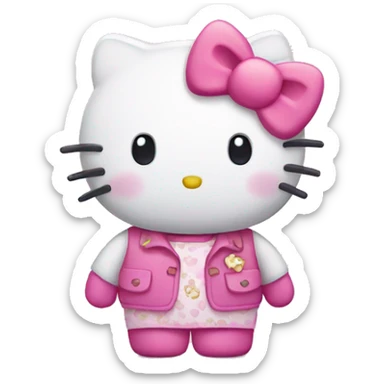 Cute hello kitty sticker
