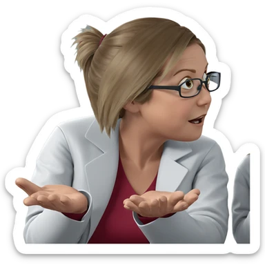 scientist duo in lab coats sticker