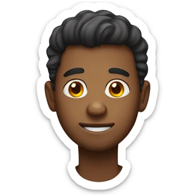 An with big feet sticker