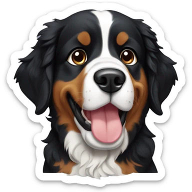 A Bernese Mountain dog puppt sticker