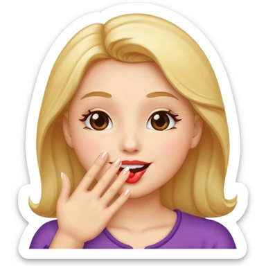 Blowing kisses sticker