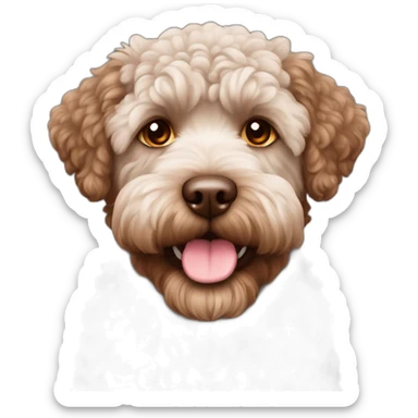 brown Lagotto romagnolo sticker