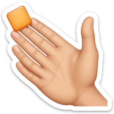 Hand wich is doing a square with the thumb, the index and the middle finger sticker