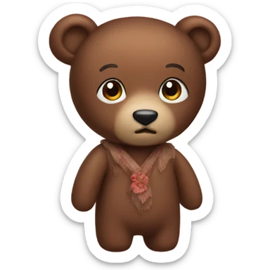 bear doll sticker