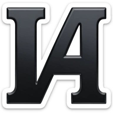 just the letters i and a next to eachother sticker