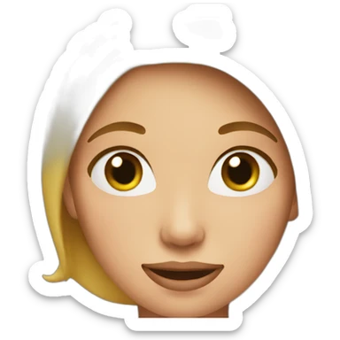 woman with cheeks jiggling sticker